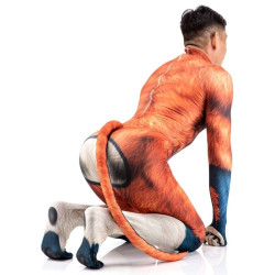 CosplayDogs Combinaison Cosplay Chien Wild Dog Orange